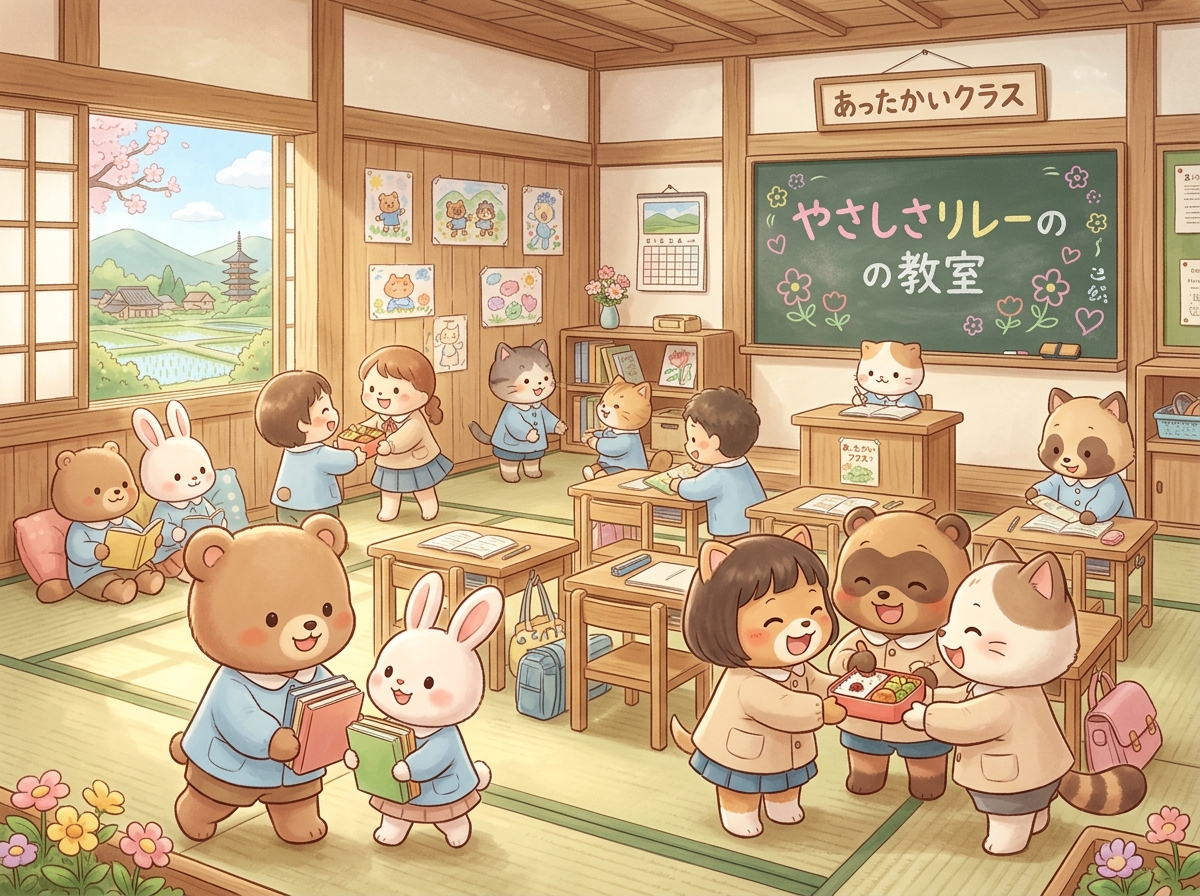 やさしさリレーの教室